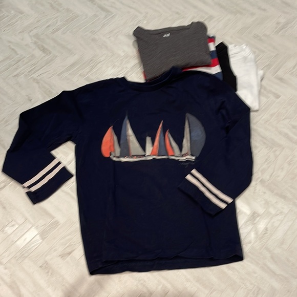 Set of 5 long sleeve boys shirts, size 4-6 - Picture 3 of 3